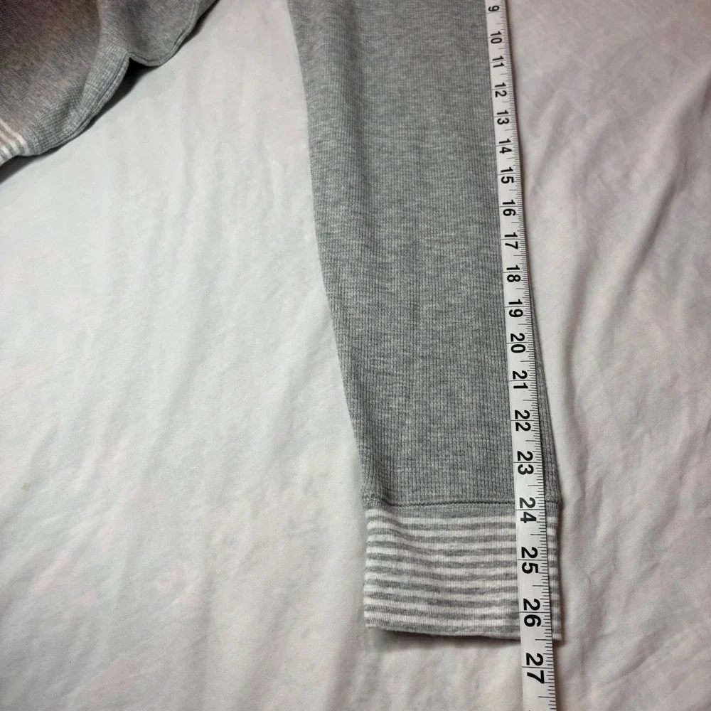 Polo Ralph Lauren Mens Gray Waffle Knit Thermal Eagle Graphic Sleepwear Top M